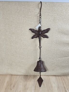 Ganz Metal Dragonfly Wind Chime Rustic Outdoor Garden Hanging Bell